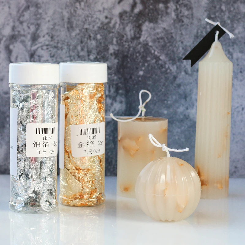 Gold Foil Flakes - Matériaux exécutifs de bougies faites à